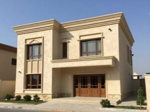 دهان خارجي لفيلا كويتية في مبارك الكبير مع حماية من العوامل الجوية دهان خارجي لفيلا كويتية في مبارك الكبير مع حماية من العوامل الجوية